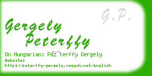 gergely peterffy business card